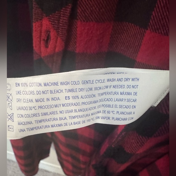 Forever 21 Plaid Button Down Cutoff - Picture 3 of 4